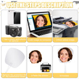 10 Pcs Big Head Cutout Custom Wedding Fan Props Face Cutout Face on a Stick Photo Party Decoration for Wedding, Graduation, Birthday Party Thermal Sublimation Sratte