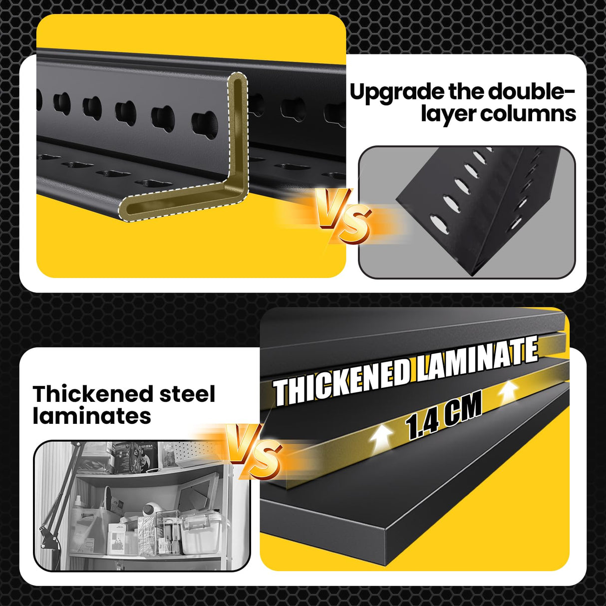 CVGFDR 5-Tier Garage Shelving Heavy Duty, 3000LBS Metal Shelving Unit, Adjustable Garage Storage Shelves, Easy Assembly Steel Shelving, Utility Storage Rack Shelf for Warehouse, 72”H*45.7”W*20”D CVGFDR
