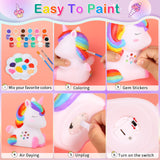dededa Paint Your Own Unicorn Night Light Art Kit, Arts and Crafts for Kids Ages 4-8,Unicorns Gifts for Girls Painting Kit Unicorn Toys for Kids 4 5 6 7 8 9 10 11 12+ (1Pc) dededa