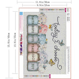 Today I Choose Diamond Painting Kits for Adults Beginners,Inspirational Diamond Art Kits for Adults,Vase DIY Paint With 5D Round Full Drill Diamond Dots Gem Painting for Home Wall Decor 16 X 12Inch ZQEATRY