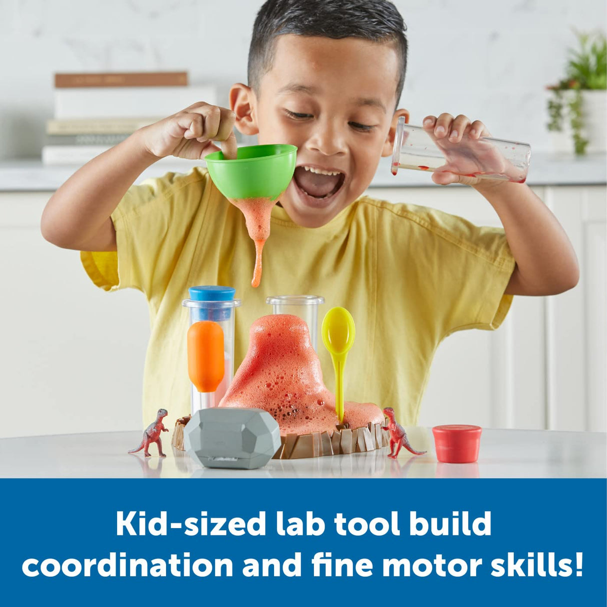 Learning Resources Fizzy Volcano Science Kit - 13 Pieces, Ages 4+, Preschool STEM Toys for Kids, Science Experiments Learning Resources