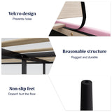 IOILORI Queen Size Upholstered Platform Bed, Queen Size Bed Frame with Tufted Button Headboard, Sturdy Frame Wooden Slats, No Spring Mattress Required, Noiseless, Easy to Assemble, Pink IOILORI