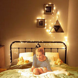 Decute 500LED 164ft Fairy String Lights Christmas Lights Indoor Outdoor Silver Wire with Remote, Firefly Lights Starry for DIY Christmas Tree Costume Wedding Party Table Centerpiece Decor(Warm White) Decute