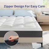 Topllen 6 Inch King Mattress in a Box, Cooling Gel Memory Foam Mattress with Breathable Pillowtop for Pressure Relief,Motion Isolation,Fiberglass-Free,CertiPUR-US® Certified,CertiPUR-US® Certified Topllen