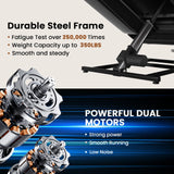 Couchus Large Dual Motor Power Lift Recliner Chair with Massage and Heat for Elderly People, Infinite Position,USB Ports and Remote Control,Breathable Leather Couchus