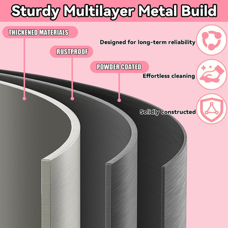 5 Tier Storage Shelves, Shelving Unit, Adjustable Metal Shelving,2000LBS Pantry Shelves Sturdy Steel Shelf for Kitchen Pantry Closet Laundry,15" D x 24" W x 59" H, Black Metallitrend