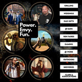 AleHorn Original Handcrafted Authentic Viking Drinking Horn Tankard for Beer Mead Ale - Genuine Medieval Inspired Stein Mug Food Safe Vessel with Handle (24oz) AleHorn