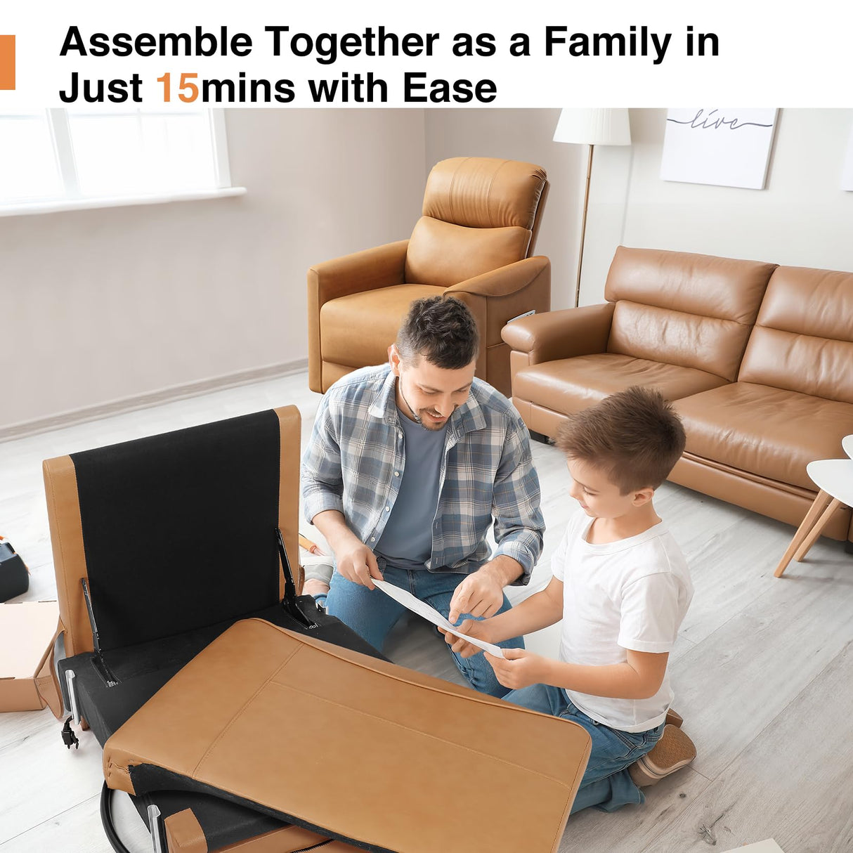 Welzona Power Swivel Rocker Recliner, 360° Swivel Nursery Rocking Chair, PU Leather Glider Rocking Recliner, Infinite Position Electric Chair for Adults with USB Port for Living Room, Amber Yellow Welzona