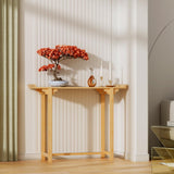 Magshion Console Table, for Hallway, Living Room, Modern Bamboo Gold Rectangle Coffee Table, Side Table, Entryway Table, Decorative Offering Table for Home Magshion