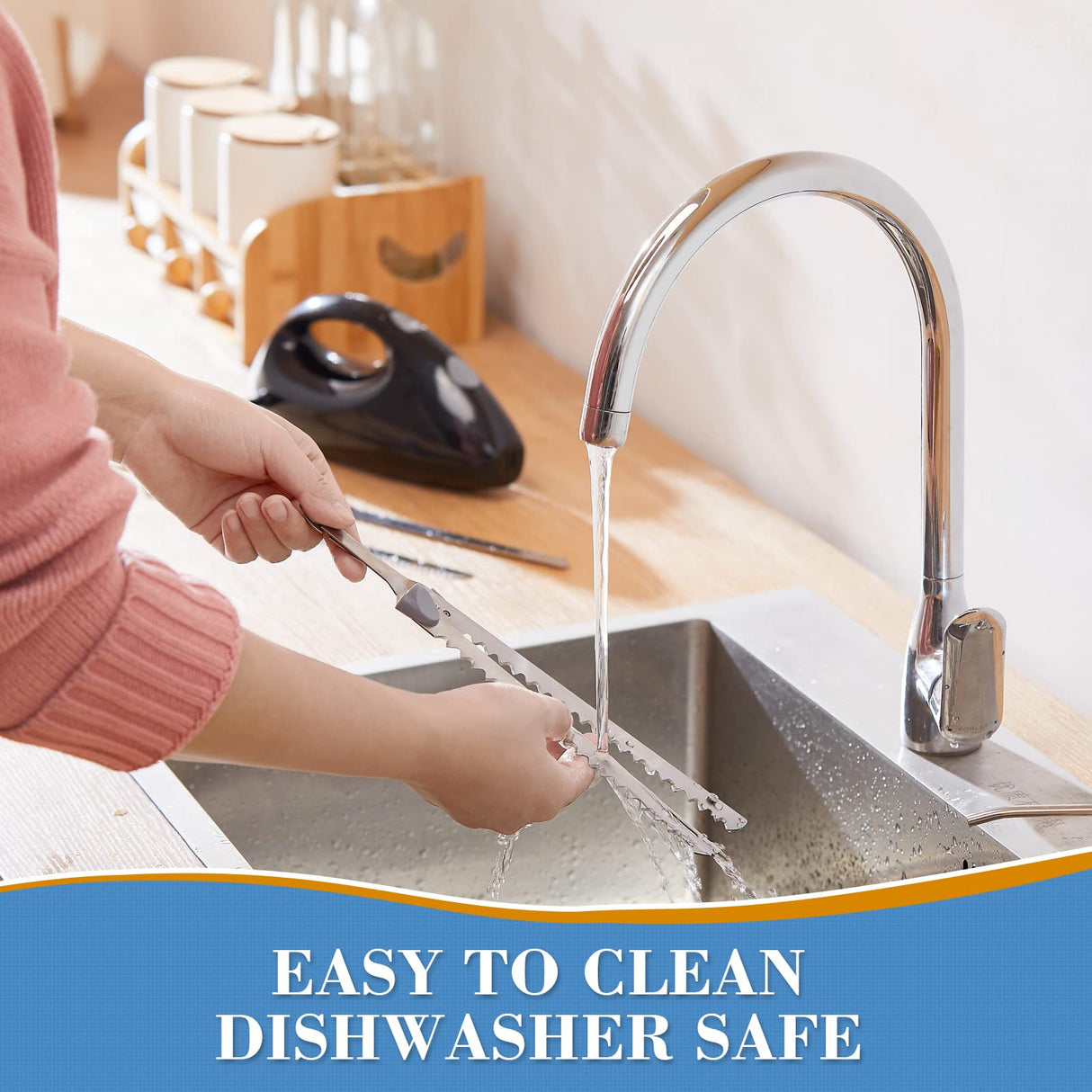 Cook Concept Electric Knife for Carving Meat, Fish, Turkey, Bread, 2 Interchangeable 8" Serrated Blades, Lightweight, Efficient Slicing,Thanksgiving Gift Cook Concept