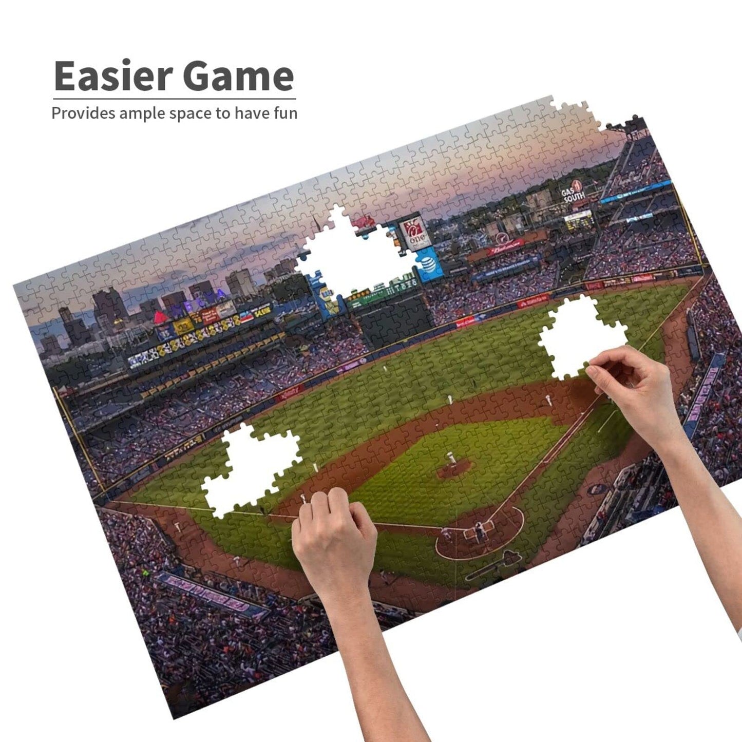 Baseball Field 1000 Pieces Jigsaw Puzzles for Adults Children - Exercise Patience Puzzle Game - Education Intellectual Large Puzzle Game Toys Gift