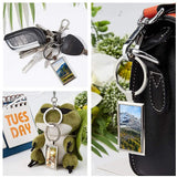 MGBISYI 10 Pieces Sublimation Blank Keychain with Key Ring Heat Transfer Keychain for Christmas Valentine Graduation Day Present (Rectangle) MGBISYI