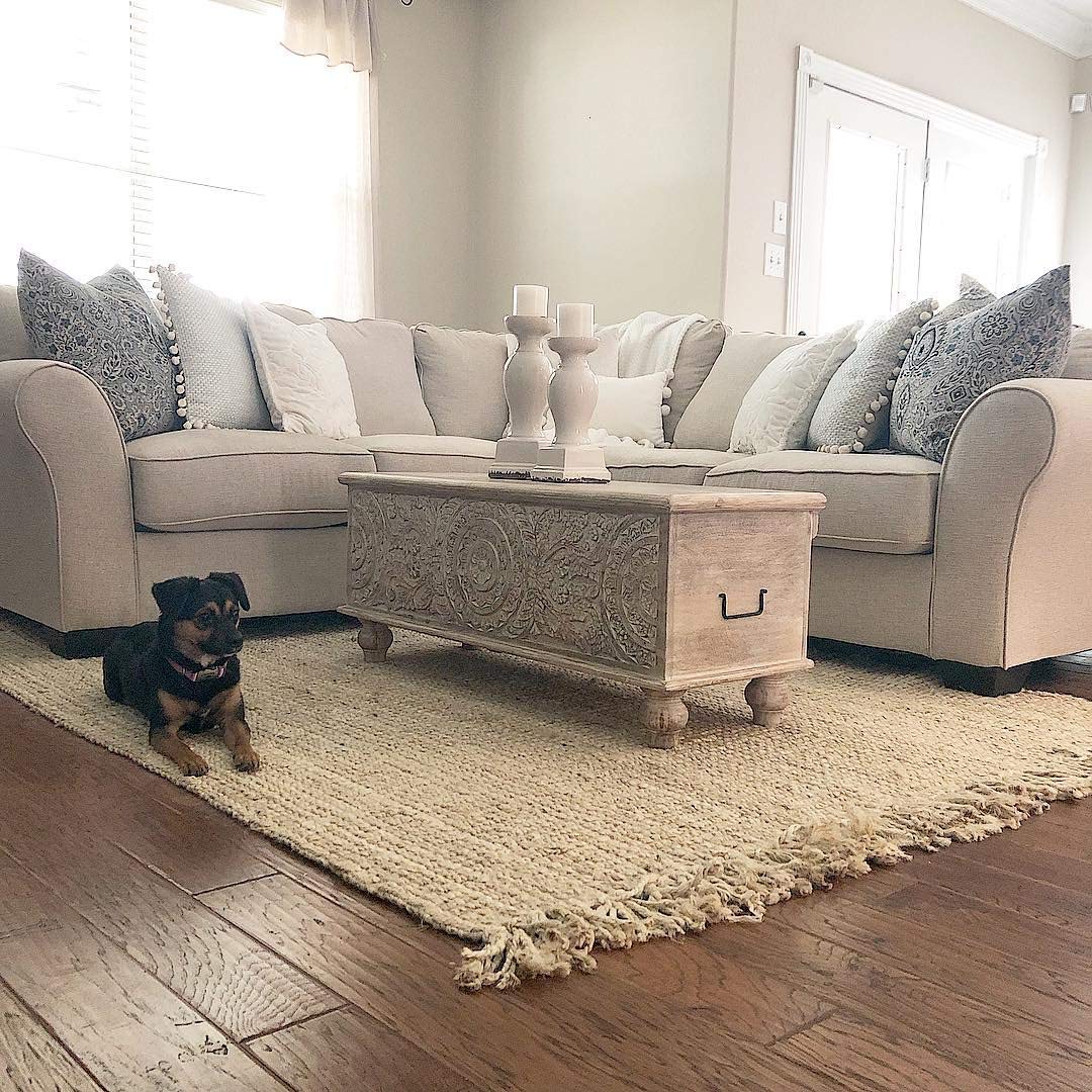 Signature Design by Ashley Fossile Ridge Boho Carved Wood Storage Bench with Hinge Top, Beige - WoodArtSupply