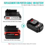 ADVTRONICS 20V Battery Adapter BSP20PO Compatible with Porter Cable 18V Tools, Convert Porter Cable 20V MAX Lithium Battery PCC685L PCC680L PCC685LP to 18V NiCad NiMh Lithium Battery PC18B PC18BL ADVTRONICS