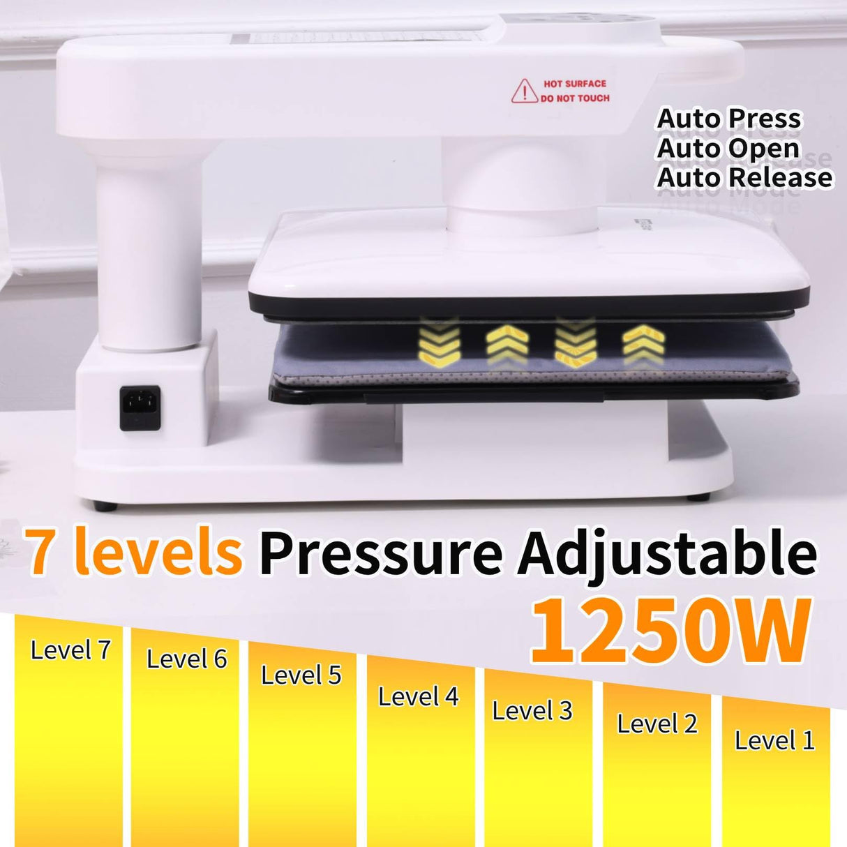 AKEYDIY Swivel Auto Heat Press 15"x15" Heat Press Machine for T Shirts, Professional Sublimation Shirt Press Heat Transfer Machine with Auto Open & Release, Adjustable Pressure & Higher Heating Height AKEYDIY