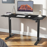 Legooin Electric Standing Desk, 48'' X 24'' Adjustable Height Stand Up Desk with Charging Station, 2 USB Ports, 3 Power Outlets, 27''-46'' Lifting Range Adjustable Desk(Black) Legooin