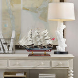 SAILINGSTORY Wooden Model Ship Clipper Cutty Sark 1/195 Scale Replica Ship Model Sailboat Decor Small HOME DECOR SAILINGSTORY