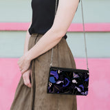 Saintrygo Sublimation Blank White Wallet with Chain Blank DIY Craft Bag Heat Transfer Pencil Pouch Faux Leather Makeup Bag Saintrygo