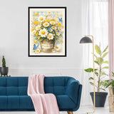 SKRYUIE 5D Diamond Painting Kits Flower - DIY Diamond Art Kits for Adults Botany, Full Round Drill - Crystal Embroidery Cross Stitch - Craft for Wall & Office Decor - 12x16 Inch e8 SKRYUIE