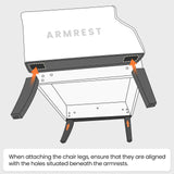 Yaheetech Modern Armchair, Mid Century Accent Chair with Sturdy Wood Legs and High Back for Small Space, Upholstered Fabric Sofa Club Chair for Living Room/Bedroom/Office, Dark Gray Yaheetech