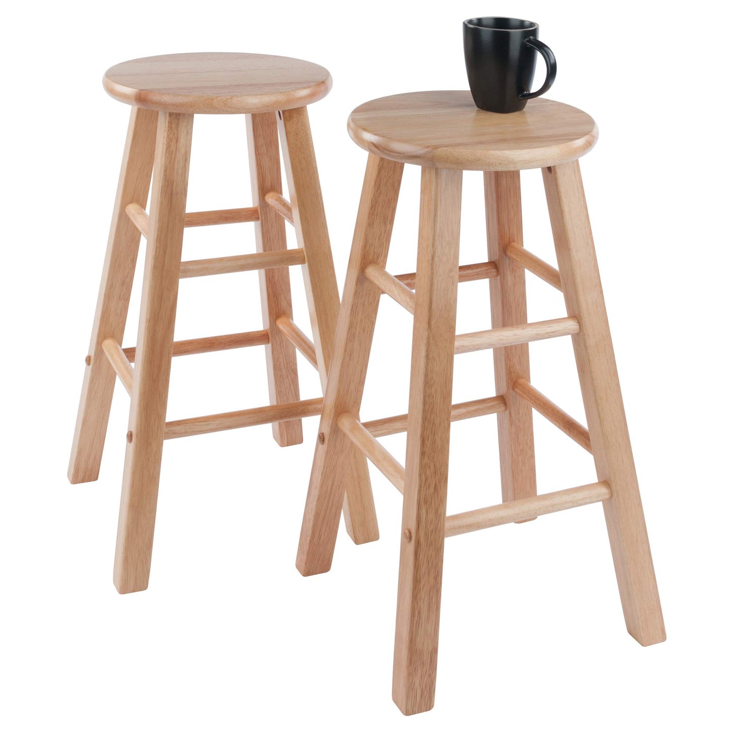 Winsome Element Counter Stools, 2-Pc Set, Natural - WoodArtSupply