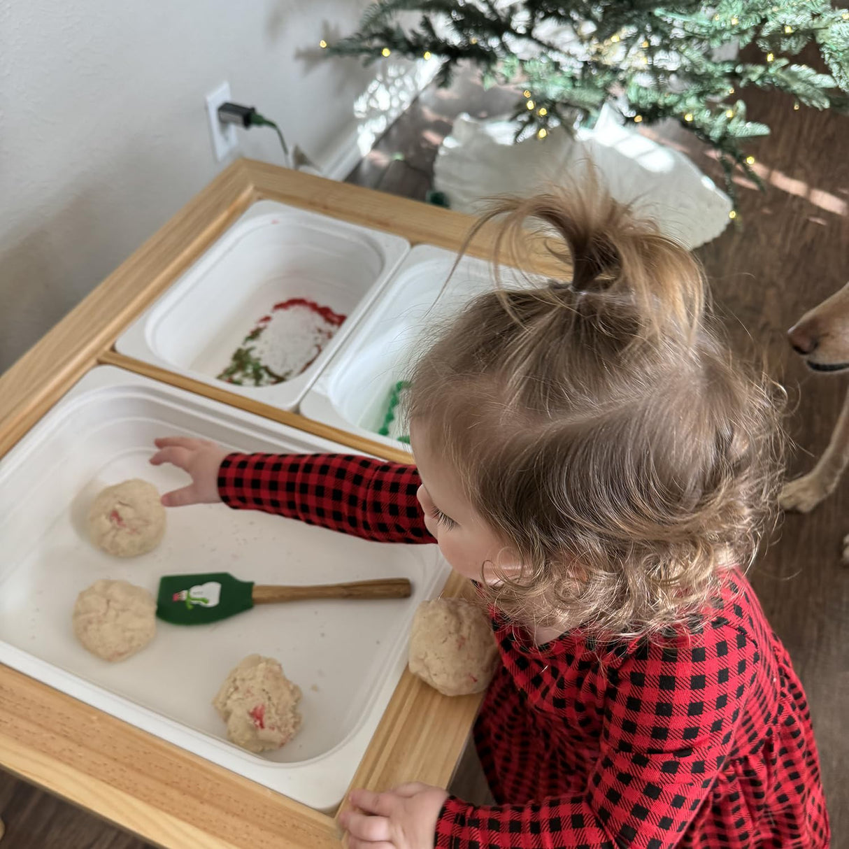 Beright Kids Table, Play Sand Table Indoor Sensory Table, with 3 Storage Bin for Kids, Perfect Choice for Christmas Thanksgiving Gift Beright