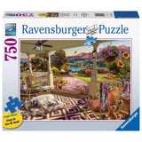 Ravensburger Cozy Front Porch 750 Piece Large Format Jigsaw Puzzle | Premium Quality | Unique Softclick Technology for an Enriching Experience Ravensburger