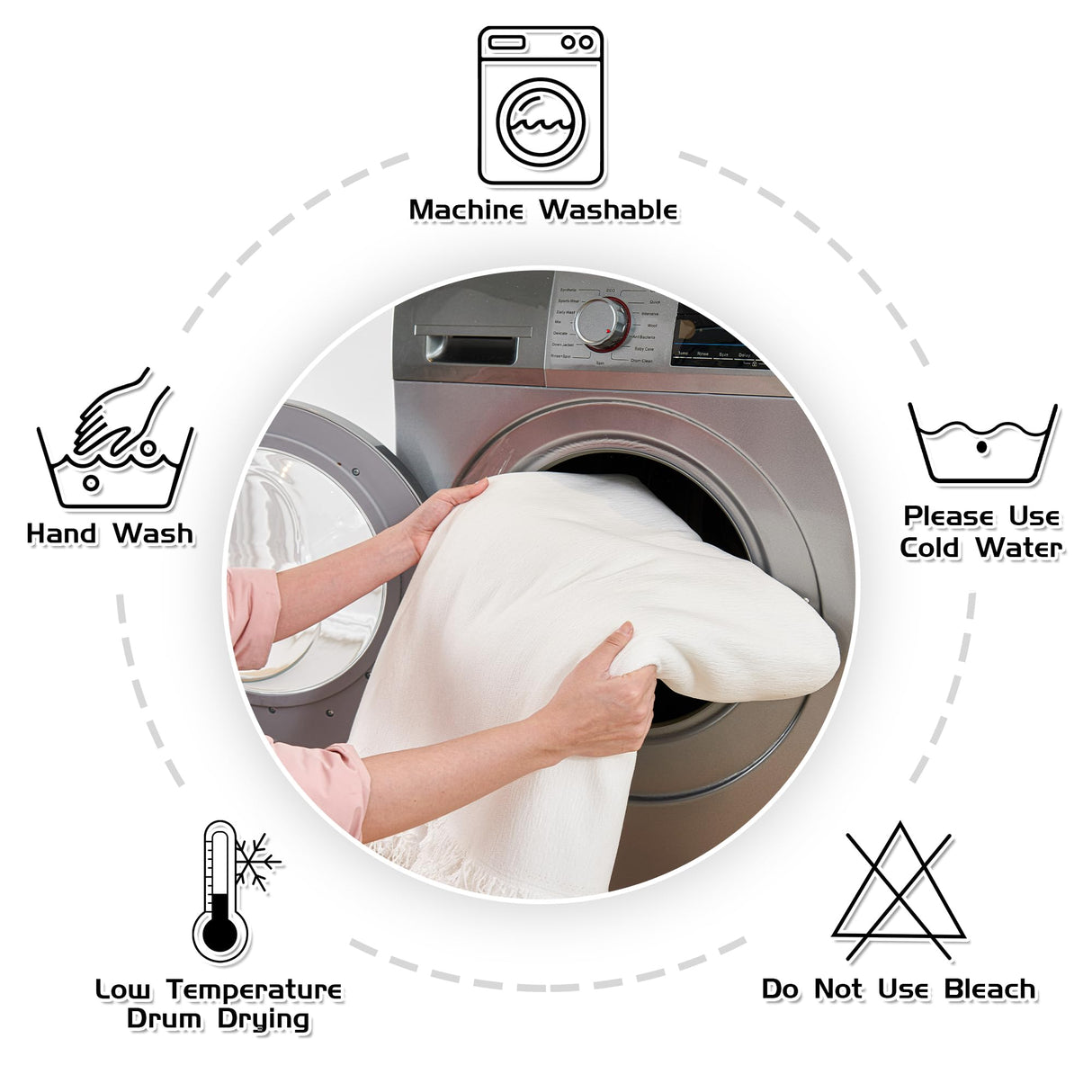 MEETSKY Couch Cover for 3 Cushion Couch Sofa Furniture Protector Sofa Covers Chenille Sectional Couch Covers for Pets Oversized Couch Cover Recliner Sofa Love Seat Covers, 91" x 118", White MEETSKY