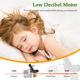 Masticating Juicer Machines, 3.5" Large Feed Chute Cold Press Juicer Fit Whole Fruits Vegetables with Quiet Motor | 5 Speed Modes | Easy to Clean with Brush | BPA Free (Silver & Black) anybear