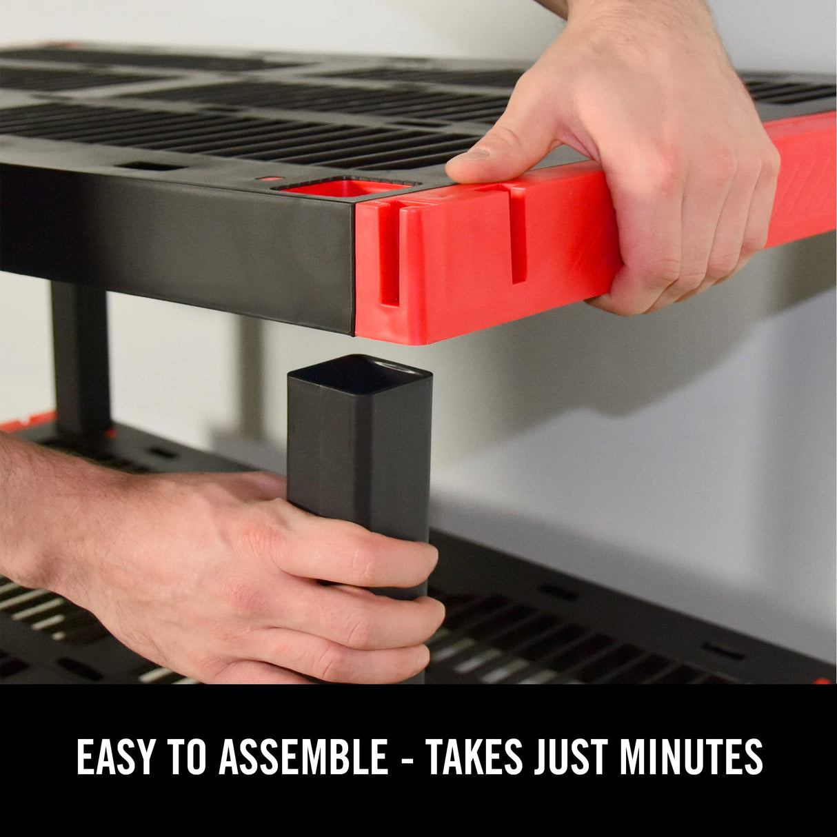 CX Craftsman, 4-Tier Highly Durable Storage Rack, 200lbs/shelf, (55”H x 40”W x 24”D), Interlocking Shelving Unit and Weather-Resistant Design, American Made Garage Shelf CX