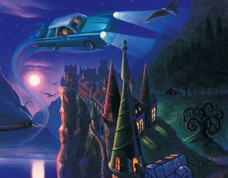 New York Puzzle Company - Harry Potter The Enchanted Car Mini - 100 Piece Jigsaw Puzzle for Family Game Nights by Mary GrandPré New York Puzzle Company