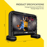 VIVOHOME 14 Feet Indoor and Outdoor Inflatable Blow up Mega Movie Projector Screen with Carry Bag for Front and Rear Projection VIVOHOME