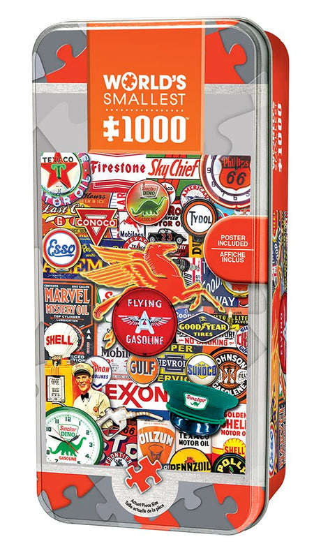 Masterpieces 1000 Piece Jigsaw Puzzle with Collectible Tin Case - Retro Petrol - 11.25"x16.75" Masterpieces