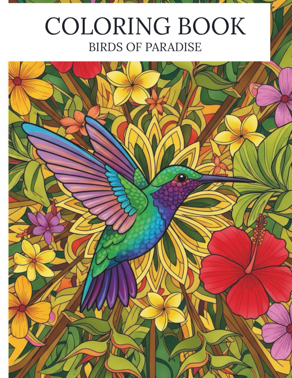 COLORING BOOK — Birds of Paradise: 25 Beautiful Bird Designs for Relaxation and Mindful Coloring Majosta