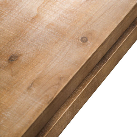 47.6" Wood Coffee Table, Mid Century Modern Farmhouse Wooden Coffee Tables for Living Room Natural Solid Firwood Tabletop Rectangle Center Table for Apartment Home Office Tea Table (Natural) ivoros