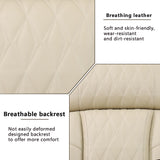 A Ainehome Power Leather Recliner Sofa Set with LED Lights, Recliner Sofa Sectional Couches for Living Room, Reclining Sofa, loveseat, Chair with USB Port/Storage Console/Cup Holder(Khaki,loveseat) A Ainehome