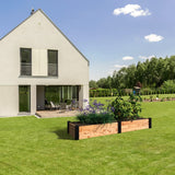 Outdoor Essentials Haven 2 ft. x 8 ft. Natural Cedar Raised Garden Bed Outdoor Essentials