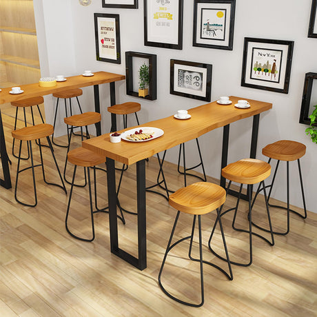 Counter Height Bar Table, 47.2in Home Bar Height Pub Table Industrial High Top Dinning Tables Rectangular Bar Height Tables, Outdoor Long Narrow Console Tables for Coffee Kitchen Restaurant(47.2in) bbyekctc