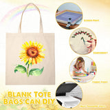 30 Pcs Blank Canvas Tote Bags Bulk with 1 Piece of PTFE Sheet for Iron on Heat Transfer DIY Sublimation Tote Bags Shopping Bag for Crafts Natural Cotton Tote Bags Kitchen Reusable Grocery Bags Saintrygo