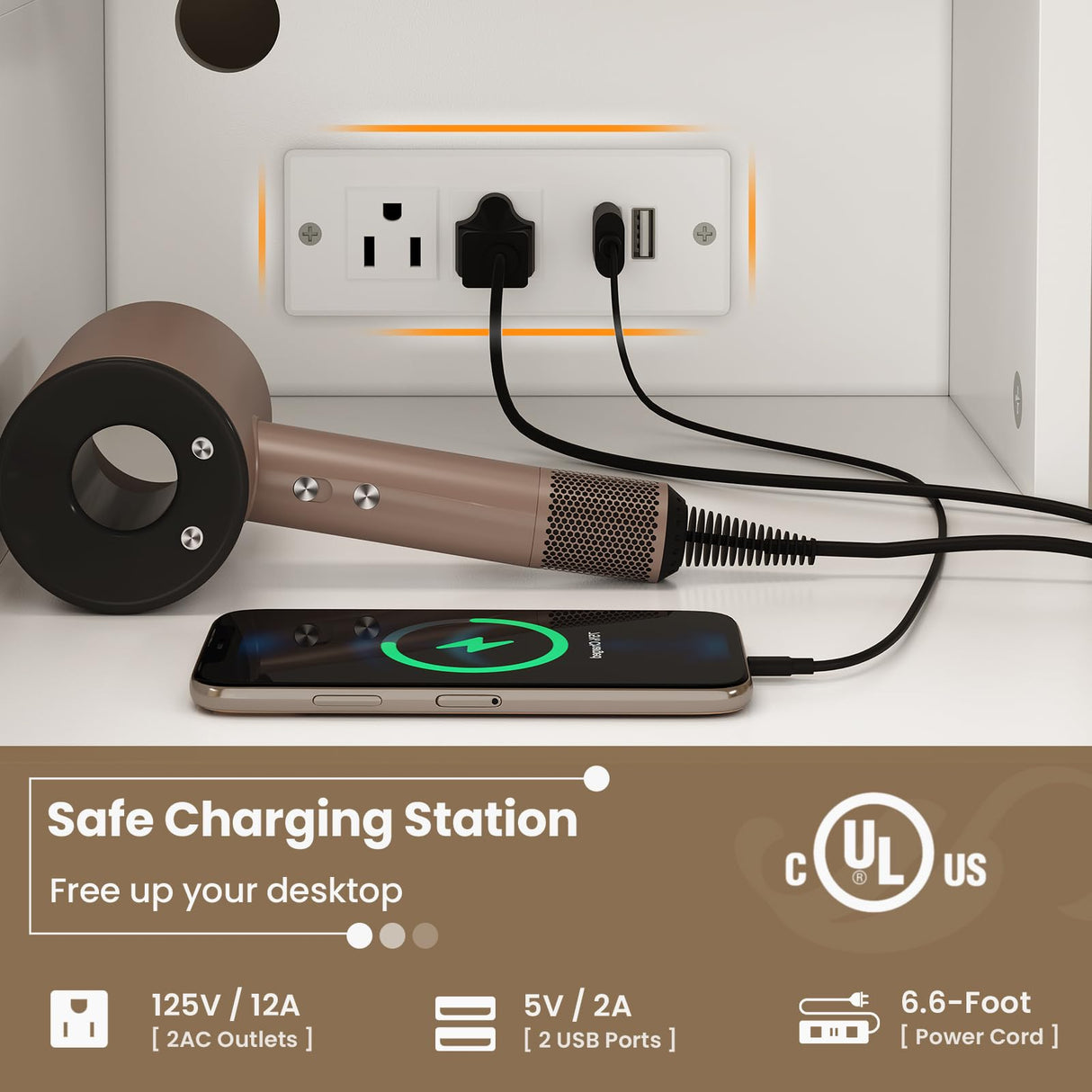 HAUOMS Makeup Vanity with Lights & Sliding Mirror, Vanity Desk with Jewelry Organizer, Glass Cabinet & 5 Drawers, Dressing Table, Modern White HAUOMS