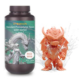 OYOWOOA 3D Printer Resin Water Washable High Precision 3D Printing Liquid 405nm Photopolymer Resin for LCD/DLP 3D Print (Red Wax, 1000g) OYOWOOA