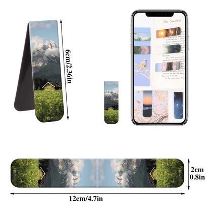 48 Pcs Magnetic Bookmarks, 24 Styles Cute Landscape Magnet Book Markers Magnetic Page Clip, Funny Book Marks Valentine's Day Gifts for Women Men