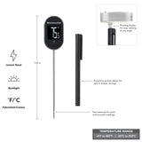 KitchenAid KQ904 Digital Instant Read Kitchen and Food Thermometer, Temperature Range: -40F to 482F, Black KitchenAid