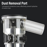 30000 RPM Cordless Compact Router, 6 Speeds, DCB Series 20V Battery, with 800W Brushless Motor, Variable Speed Router, for Woodworking Garosa