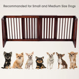 Giantex Expandable Wood Dog Gate, 28''-80'' Adjustable Freestanding Pet Gate Step Over Fence, Indoor Safety Gate for Small to Medium Sized Pets, House Doorway Stairs Extra Wide Pet Safety Fence Giantex