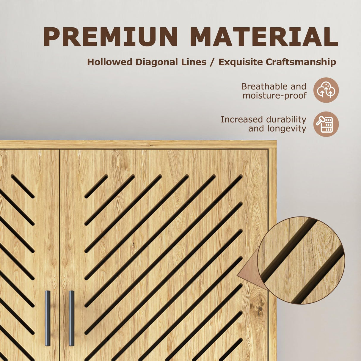 Hosnnile 71'' Kitchen Pantry Storage Cabinet, Farmhouse Rustic Freestanding Buffet Hutch Cupboard with 4 Doors + Open Top, Coffee Bar with 2 AC Outlets + 2 USB Charging Ports for Home, Kitchen Hosnnile