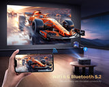 [1000 ANSI/Google TV]Smart Projector with WiFi 6 and Bluetooth, Netflix-Licensed 4K Support, Outdoor Movie Proyector, 1080P Home Ceiling Auto Focus Projector, Gift for Valentine’s Day PUTRIMS K12 Gray PUTRIMS