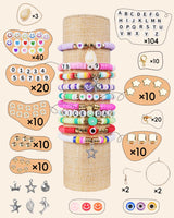 BestNow Clay Beads Bracelet Making Kit 5000 Pcs Friendship Bracelet Kits Flat Beads for Jewelry Making Polymer Heishi Beads Set for Bracelet Necklace DIY Crafts Gift for Girls Ages 6-12 BestNow