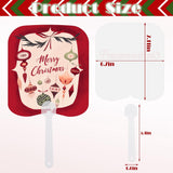 Framendino, 15 Pack Sublimation Fan Blanks Plastic Handheld Fans Double Sided for DIY Craft Rectangle Framendino