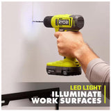 Cordless Drill Set Bundle with Ryobi 18V ONE+ Drill Driver, 3/8 Inch Chuck, 40 Piece Drill Bit Set, 1.5 Ah 18-Volt Lithium-ion Battery, 18-Volt Charger and Buho 16 Inch Tool Bag Buho